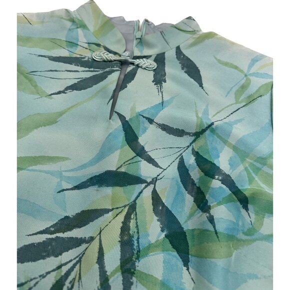 David Warren New York Women's Size 12 Dress 100% Silk‎ Blue Turquoise - Picture 3 of 6